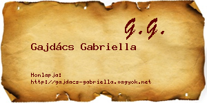 Gajdács Gabriella névjegykártya