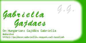 gabriella gajdacs business card