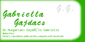 gabriella gajdacs business card